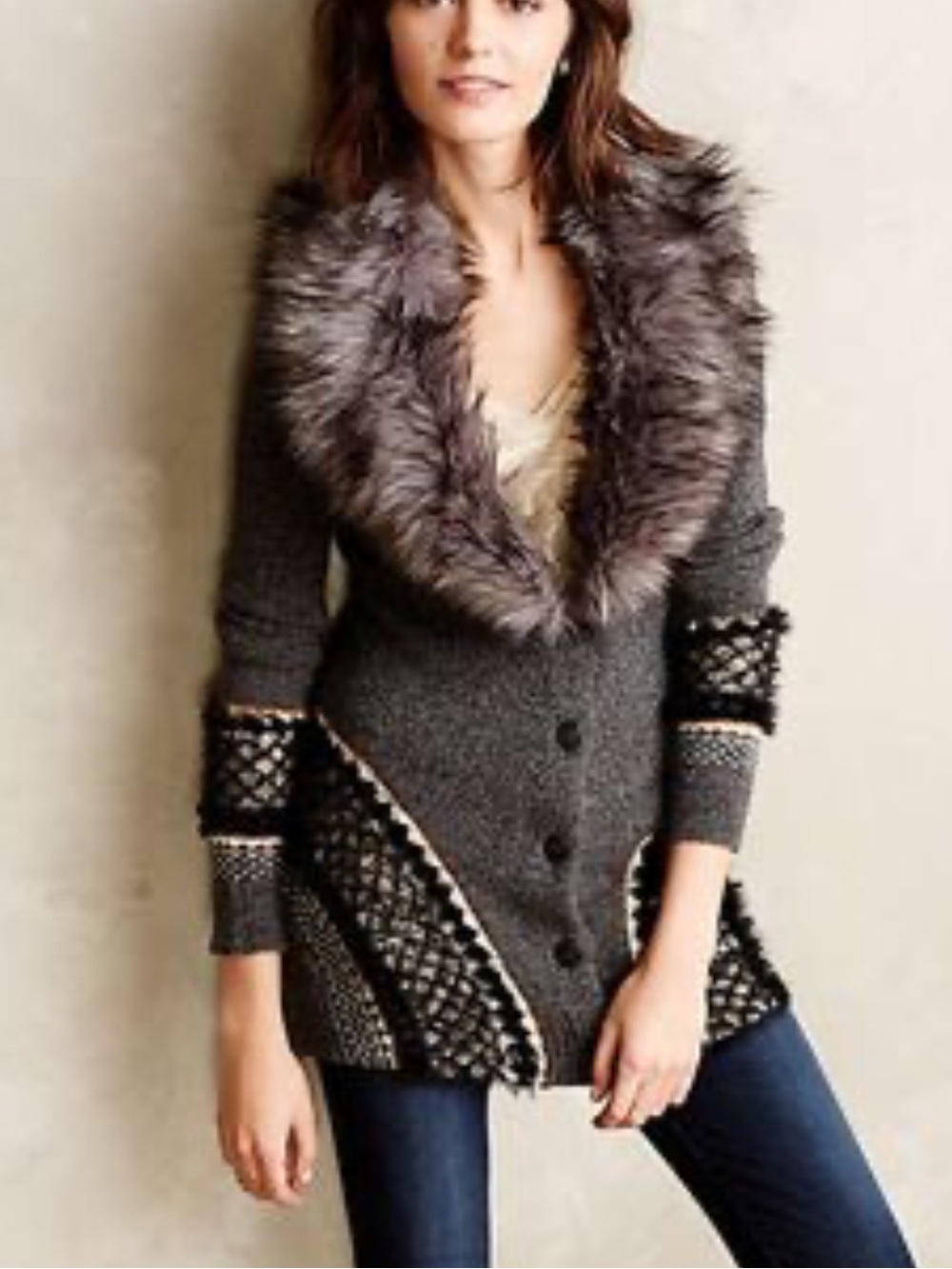 Anthropologie Sleeping on Snow Corby Lodge Cardigan | SMALL